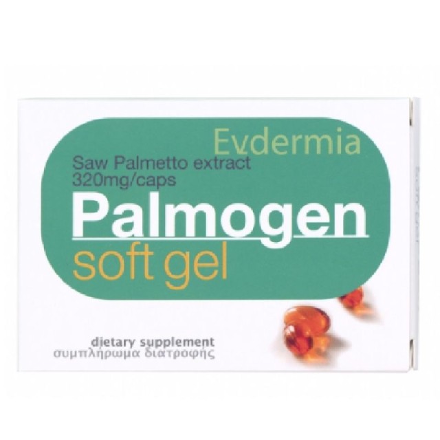 Evdermia Palmogen Soft Gel 320 mg 30 κάψουλες